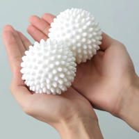 6pcs Bola De Lavado Antidesatornilladora De TPR Blanco Puro Magia De Limpieza Para Eliminación De Suciedad Y Nudos En La Máquina De Lavado - details 4