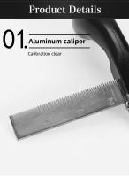 Cortador De Correa De Cuero Profesional WUTA Con 2 Hojas De Acero Ajustable Herramienta De Corte Para Manualidades - details 4