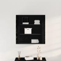 Armario de Pared vidaXL Negro Roble 80x33x80 cm Madera Elaborada - details 2