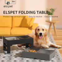 Comedero Doble para Mascotas - Ajustable en Altura, Antideslizante, Plegable - details 2