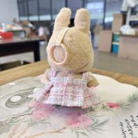 Muñeca De Peluche Miniatura Labubu I Y II 17cm Ropa De Muñeca Coreana Kpop Exo Accesorios DIY Vestido Rosa Regalo Estilo Nuevo - details 31