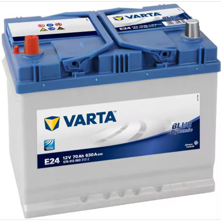 Batería de coche Varta E24 Blue Dynamic. 12V - 70Ah/630A (EN) 570 413 063 313 2 Caja D26 - 1