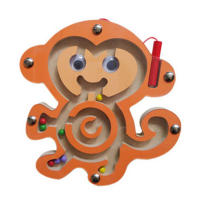 Juguetes Educativos De Madera Montessori Para Niños Con Laberinto Magnético Y Pluma Para Escríbir Animal Pequeño Bola Juego De Herramientas Para Niños - details 6