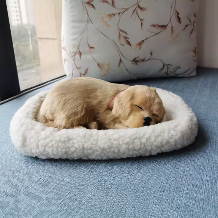 Realista dormir sudadera respiración Gato Perro peludo con Esterillas Creativos animales Decoración - 1