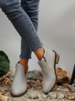 SP Botas Chelsea nuevo Botas de Mujer Botas Gruestas Tacón Bajo Botas de cuero botines retro Primavera y botas individuales Botas Cortas Mujer, - details 30