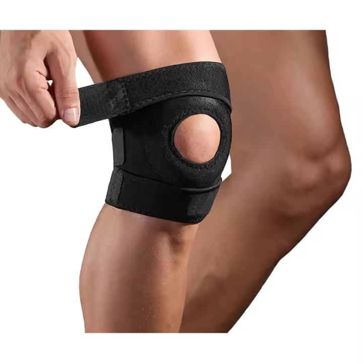 Rodillera Hombres Mujeres Soporte Tendón Rotuliano Negro - 1