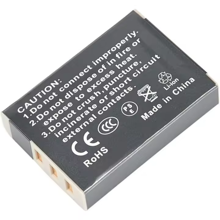 Batería compatible NP-95 / DB-90 para Fujifilm FinePix F30, F31fd y Ricoh GXR, GXR-S10, GXR-A12 ⋆ 2600 mAh ⋆ Repuesto de alta calidad para cámaras Fujifilm y Ricoh ⋆ Sustituye batería original agotada ⋆ Larga duración y rendimiento eficiente. - 1
