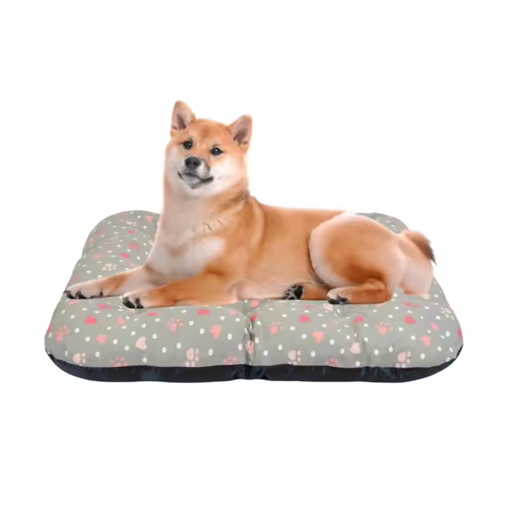 DAMDAM GO Cama Perro Mediana de Tela, Cama Perro Ortopédica Extra Grande, Cama para Mascotas, Colchoneta Mascotas para Transportín y Hogar - 1