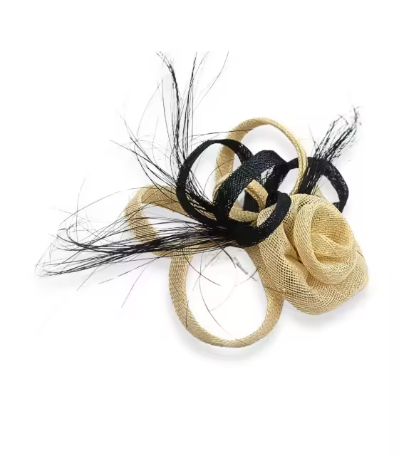 TOCADO FLOR SINAMAY - PLUMAS PAVO REAL QUEMADO Raíz BOUTIQUE Tocados - Boutique Productos de Google Shopping TOCADOS DE FIESTA Inicio TOCADOS NOVEDADES - 1