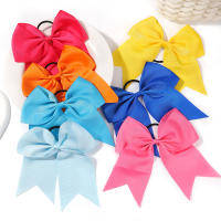 1PC Cinta De Cabello Elástica De 6 Pulgadas Para Niñas Color Sólido Gran Lazo Cinta De Goma Accesorio Para El Cabello Moda Infantil - details 3