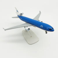 Nueva Modelo De Avión KLM Airlines De 20cm MD 11 Metálico Con Ruedas Y Aterrizaje Escala 1:400 Para Coleccionistas Y Juguetes - details 2