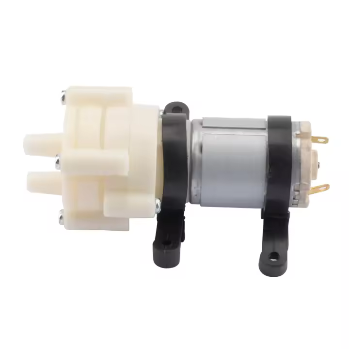 Bomba Diáfragma Pequeña DC6-12V R385 Para Acuarios Y Tanques De Peces 1.5-2L/Min Accesorios De Bomba De Aire Pneumática Redonda - 1