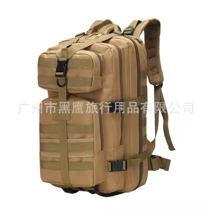 Mochila táctica de asalto 3P para aficionados militares, mochila de montañismo de doble hombro para exteriores, impermeable, de camuflaje, mediana de 35 L. - 1