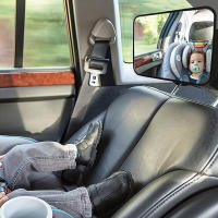 Espejo De Seguridad Para Asiento Infantil Ajustable Y Amplio Para Coche Monitor De Bebé Espejo Interior De Coche Cuadrado - details 0