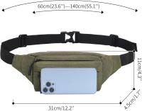 Riñonera PARA LA girdle, Bolsa para pasear Perros con cinturón ajustable, ideal para Viajes, Deporte al Aire Libre, Corre, senderismo, trotar, para Mujeres y hombres. - details 2