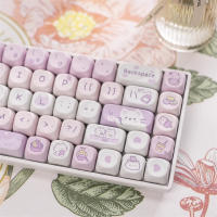USLION Kit De Keycaps 95 Teclas Tema Gato Postre MOA Perfil Para Teclado Mecánico GMK67 Gaming Compatible Con 61/64/68/84/75/87 Teclas - details 4