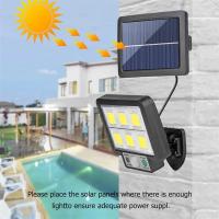 Lámpara Solar LED De Pared Split 3 Modos Impermeable Con Sensor De Movimiento Iluminación De Calle Para Jardín Seguridad De Garaje Luz De Pared - details 0