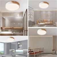 Luz de Techo LED Moderna Madera Ø30cm - 18W Natural  Lámpara empotrable de techo, lámpara de techo moderna de 12 pulgadas, adecuada para armario, dormitorio, pasillo, color blanco - details 3