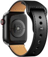 Correa De Cuero Para Apple Watch Compatible Con Series 3 4 5 6 SE 7 8 Ultra Tamaños 38mm 40mm 41mm 42mm 44mm 45mm Accesorio Para Reloj iWatch - details 3