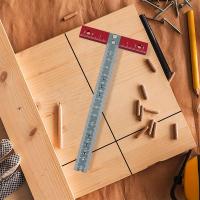 Regla De T En Aleación De Aluminio Con Impresión Láser Metríca Regla De Dibujo Compañera De Seto De Rectángulos 170MMx85MM Para Arquitectos - details 0