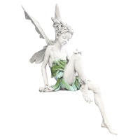 Estatua De Hada Floral Decoración De Jardín Durabilidad Calidad Para Fuente De Exterior Paisajismo Jardinera Regalo - details 10