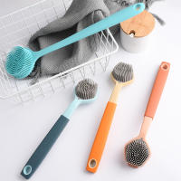 Cepillo De Limpieza Para Cocina De Silicona No Adherente Cepillo De Limpieza Para Ollas Cepillo De Limpieza Para Lavabo Cepillo De Limpieza Para Cocina Ecológico Y Duradero - details 1