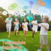 Juguetes para Exterior, lanzador de Frisbee, 2 lanzadores con discotecas, juego familiar al Aire Libre, Gift para niños y niños de 3 años en Adelante - details 1