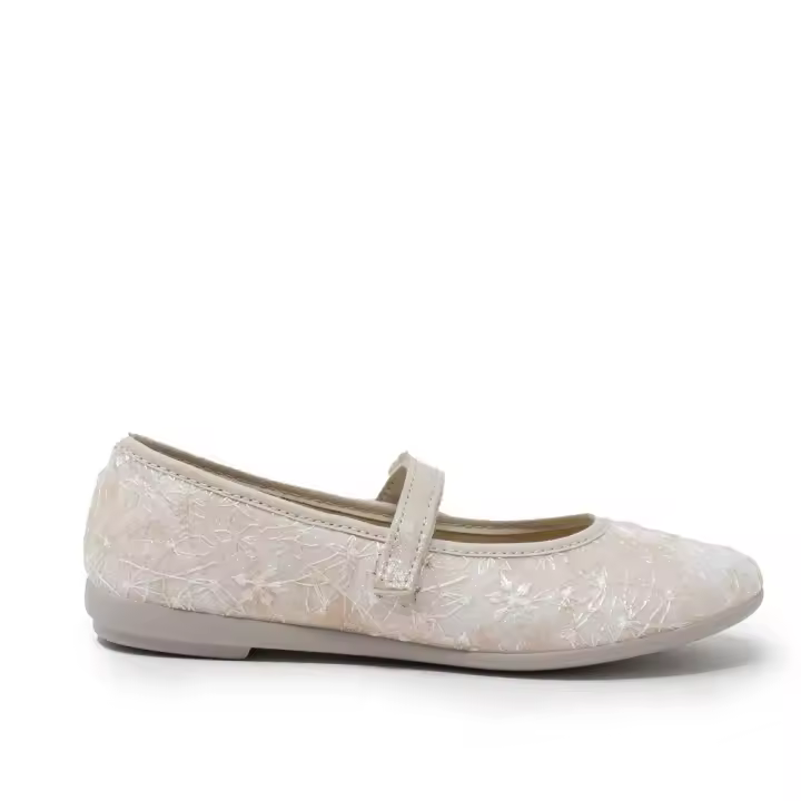 VULLADI 2407CRUDO Zapatos vestir niña 35371 25V BAILARINA CORREITA BLANCO - 1