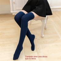 Medias Altas De Algodón Para Mujer Estilo Académico Slim Thigh Medias De Torque Al Por Mayor 2024 Nueva Moda De Otoño - details 5