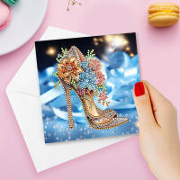 Tarjetas De Cumpleaños Hechas a Mano Con Diamantes 5D Rhinestone Arte De Artesanía Para Festival Y Navidad Pack De 12-4 Pcs - details 1