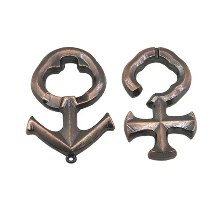 Juguete De Lógica Ai Shen Puzzle Desbloqueo Clásico IQ Metal Desafío Mental Juego De Rompecabezas Para Adultos Y Niños - 1