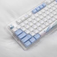 Keycaps De PBT Tema Oceano Ballena 133 Teclas XDA Profile Para Teclado Mecánico MX Switch Azul Blanco Dye Sublimation - details 3