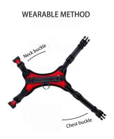 Harnés De Perro De Vestido Rápido Y Ajustable De Nylon Transpirable Para Paseos Al Aire Libre Resistente Y Con Reflectores Para Cachorros Y Perros Adultos - details 3