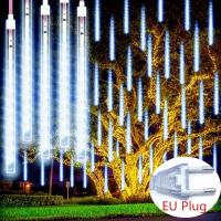 Luces De Lluvia De Meteoros LED 30CM Impermeables Para Decoración De Jardín Y Fiesta Faeirys String Light De Caída De Gotas De Lluvia - details 2
