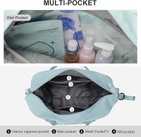 Bolsa de viaje, Bolso Deportivo, Bolso de Gimnasio, Bolso de viaje de fin de semana de un solo hombro para Mujer, separación Seca y húmeda, Gran capacidad - details 2