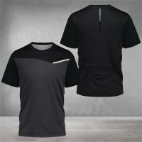 Camiseta De Deporte Para Hombres Secado Rápido Moda Casual Callejera Manga Corta Transpirable Para Senderismo Y Correr - details 5