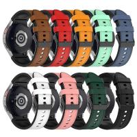Correa De Reloj Samsung Galaxy Watch 7 6 5 pro 40mm 44mm Band Watch6 4 Classic 47/43/46mm Silicone + Cuero Reemplazo De Cadena De Pulsera - details 4