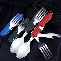 Juego De Utensilios De Camping Plegables - Cuchillo Fork Sartén Multi-Funcional Para Actividades Al Aire Libre Y Deportes Picnic Viaje - details 4