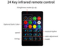 Luces De Navidad Faeirys LED Cadena Bluetooth WS2812B RGBIC Direccional Música Garlanda Decoración De Fiesta Boda USB DC5V Control Remoto Y APP - details 12
