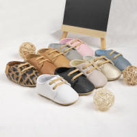 Zapatos De Cuero PU Retro Para Bebés Niños Y Niñas Estilo Británico Multicolor Antideslizantes Para Primera Caminata Suela De Goma Casual Para Niños Y Niñas - details 2