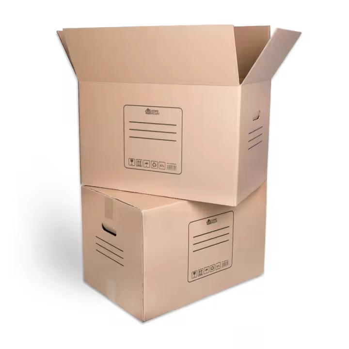 YUNIK HOME- Pack 10/20 Cajas mudanza y Almacenaje con Asas, Ultra Resistentes, Box Grandes, Medianas y Pequeñas, Alta Resistencia, Reutilizables .Organiza tus envíos. - 1