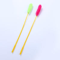 Juguete Interactivo Para Gatos 10pcs Varita De Trenzado De Peluche Divertida Para Gatos Y Gatitos Color Aleatorio Material De Nylon - details 5