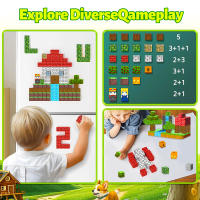Juego De Bloques Magnéticos Creativos Para Niños Set De Cumpleaños Y Día De La International Children's Day Juguetes De Construcción Arquitectónica Cubica - details 1