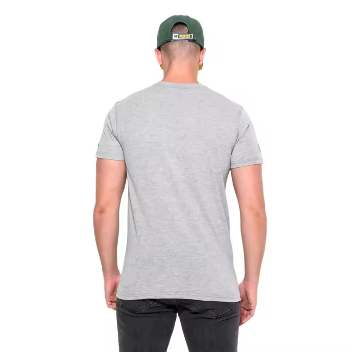 Camiseta New Era Logo Green Bay Packers Gris Tee 11073669 - 1