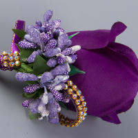 Broche De Silken Artificial Para Mujer Y Hombre Corsé De Mano Flor De Boda Decoración De Fiesta Para Novio Y Novia - details 17