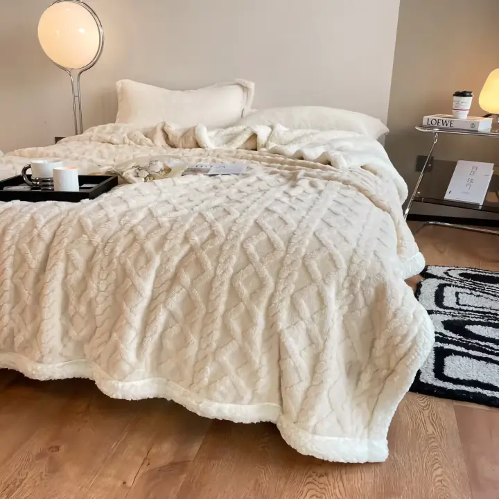 Mantas Sofa/Cama, Manta Polar de Sherpa Multiuso con Microfibra Extra Suave y Borreguitos, Manta estampada sedalina, 3 medidas, diferentes colores, 130x160cm/160x220cm y 220x240cm. Envío desde España - 1