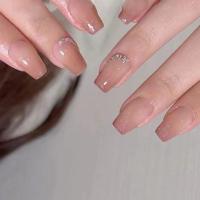 Juego De 24 Uñas Postizas Con Diseño De Flor Y Forma De Coffin Largas Ballerina Frases Francesas Acrílicas Cubiertas Por Encima Para Uñas Artísticas - details 24