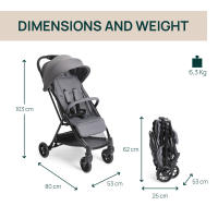 Silla de paseo Chicco Urbino GRAYNESS – Comodidad y seguridad en cada paseo. - details 0