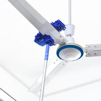 Kit De Limpieza De Hojas De Ventilador De Techo Con Microfibra Cepillo Flexible Para Alta Altura Eliminación De Polvo Y Cobertizos - details 1
