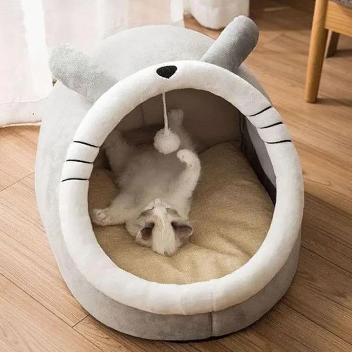 Alfombra De Gato Lavable Sillón Para Mascotas Pequeñas Cama Cómoda Y Cálida Para Invierno Almohadilla Suave Refugio Para Perros Pequeños - 1